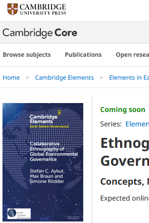 Coming soon ... 🥁 #ethnography #environmentalgovernance