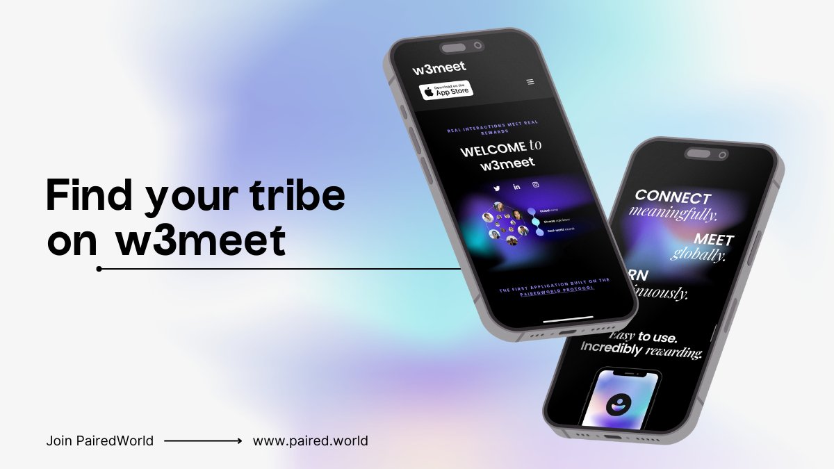 Tired of small talk? 💬

Connect with people who share your passions.

📲Download and join the app today:

🍎 Apple: apple.co/3u45Vfr
▶️ Google Play: bit.ly/w3meetGplay

#Community #SharedInterests #DeeperConnections #FindYourPeople #AuthenticConnections