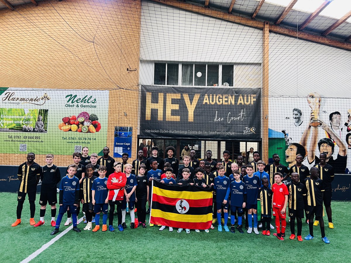 Olympia in Germany.. 🇺🇬🇩🇪🖤💛⚽️