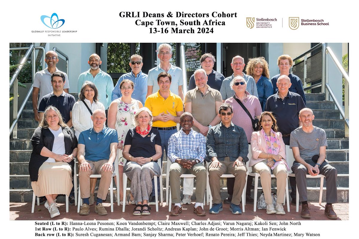 Happy to share my experience <a href="/TheGRLI/">The GRLI</a> for #Deans &amp; #Directors hosted by <a href="/StellBusSchool/">Stellenbosch Business School</a>. Engaging discussions on transforming #businessschools into beacons of hope. Great #initiative! If you have a chance to participate, go for it! (Yes, very 🟨🟨🟨) #GRLI #andreaskaplan