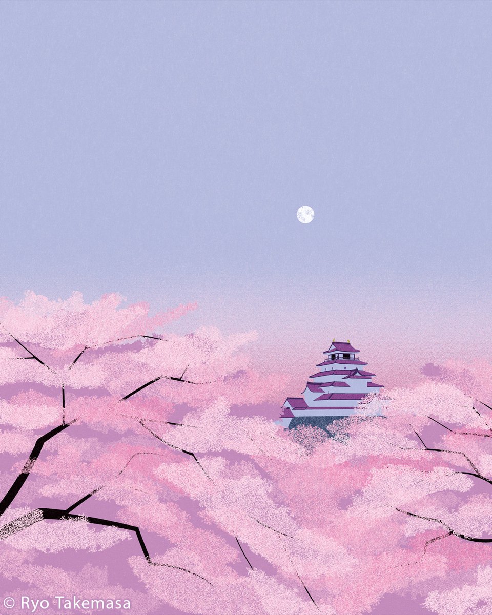 The Nighttime Cherry Blossoms (2023) Art Print: society6.com/art/the-cherry…