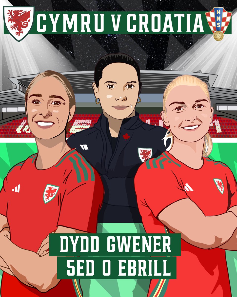 DIWRNOD Y GÊM 🏴󠁧󠁢󠁷󠁬󠁳󠁿🇭🇷 A new era, where the road to reach @WEURO begins in Wrecsam. 🎟️ faw.cymru/tickets #TogetherStronger