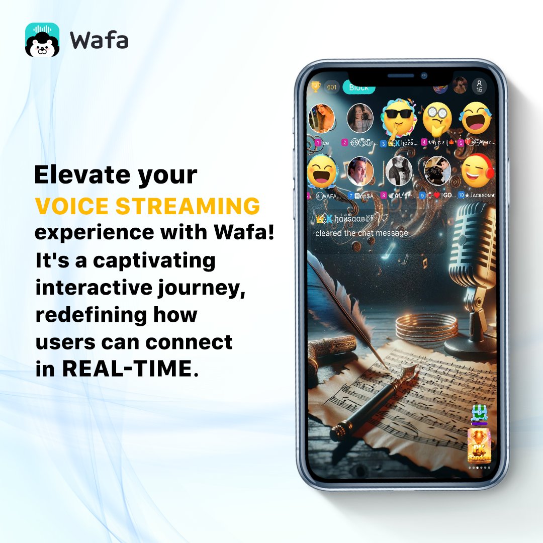 Wafa - a whole new experience in voice streaming. ⭐

#wafa #Voiceapp #voicestreaming #jointoday