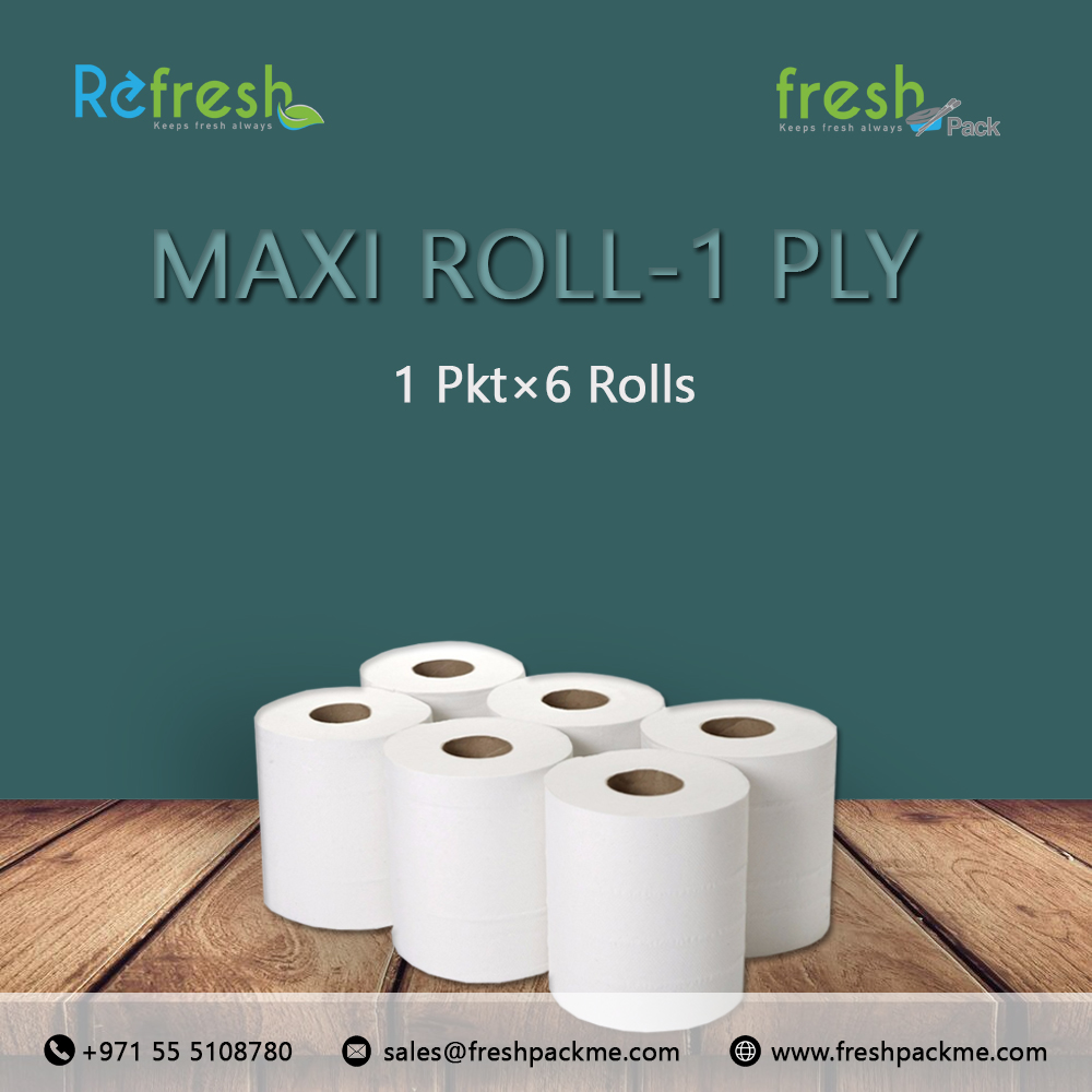 Unroll comfort with every swipe! Upgrade to our ultra-soft rolls today.
#MaxiRoll #FreshPack #PackingProducts #disposableproduct #refresh #productmarketing #ourproducts #dubai #uae