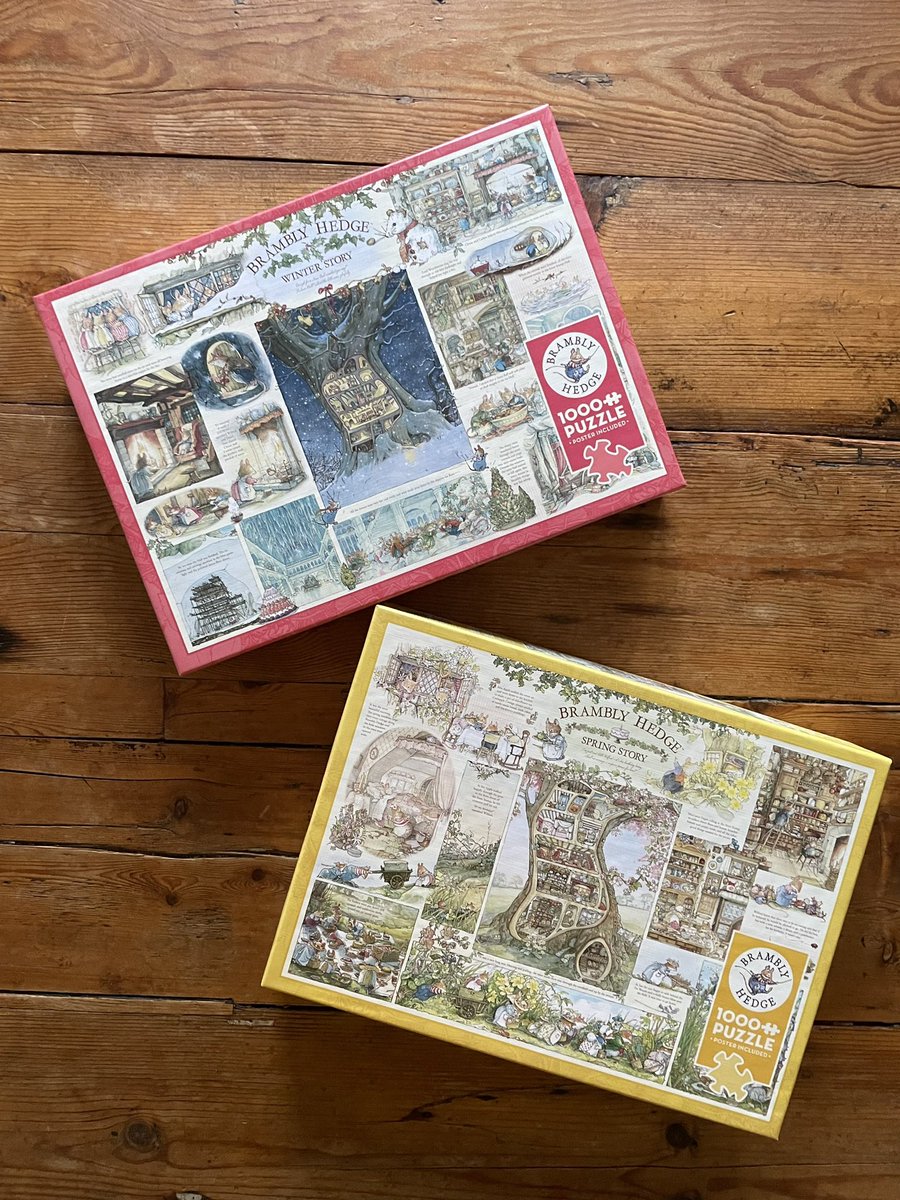 Winter Story and Spring Story puzzles are now back in stock! Available here bit.ly/3HvUzEh