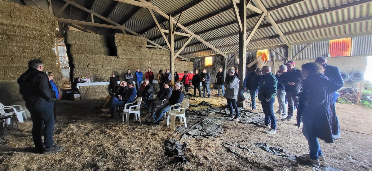 menierjeanrene's tweet photo. Ce matin rencontre avec @rousseautrocy  des élus des territoires de la @FDSEA56 sur exploitation de Gaetan et Christelle sur les sujets élevages 
@FNSEA 
#agriculture https://t.co/Y9viDjG0Ck