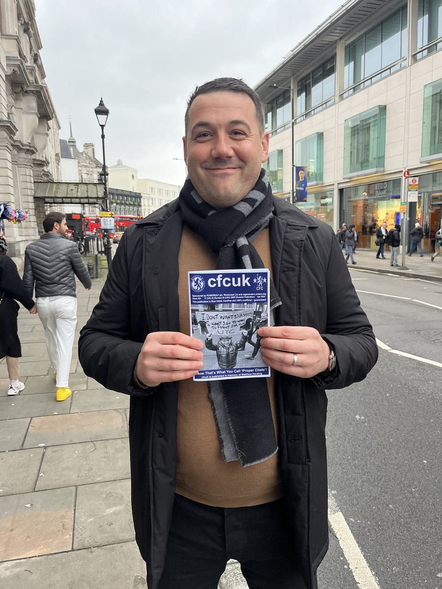 Good to see this guy yesterday, a long time reader of cfcuk, who told me the club is looking after him & was at the game last night courtesy of Chelsea along with Robert Huth I wonder how many of the up in the middle of the night fans or the XG gen know who he is? @Dannythefink