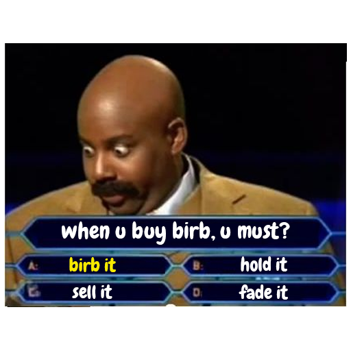 BirbOnBase's tweet photo. IT IS ALWAYS $BIRB

ALWAYS BIRB.

#ETH #BaseChain #memecoins #birb https://t.co/hoRapnSqxf