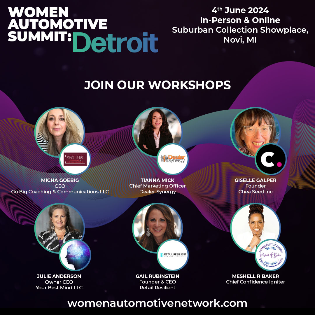 Guaranteed interactive atmosphere and in-depth conversations, for an hour, with different hosts! 🙌 Which session will you join? Join US at our #WASDetroit on 4th June 2024. Full agenda & tickets: womenautomotivenetwork.com/pages/women-au…