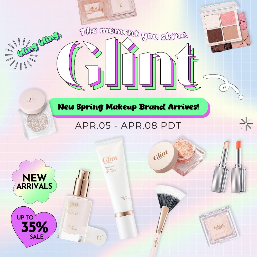 ✨New brand arrival - GLINT ✨

Up to 35% off

Until April 08 PST

jolse.com/promotion.html

#jolse #kbeauty #koreanbeauty #koreancosmetics #koreanskincare #skincare #skincareproducts #beautyshop