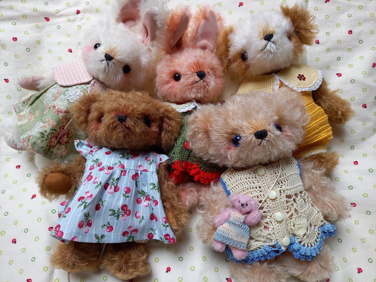 edoyakumaneko's tweet photo. いよいよ明日テディベアコンベンションです。
着せ替え洋服を沢山用意しました。
手持ちのテディベアや動物たちと共にお越し下さいね💖

#テディベアコンベンション 
#着せ替え洋服
#magicpaw https://t.co/lABju8Pux4
