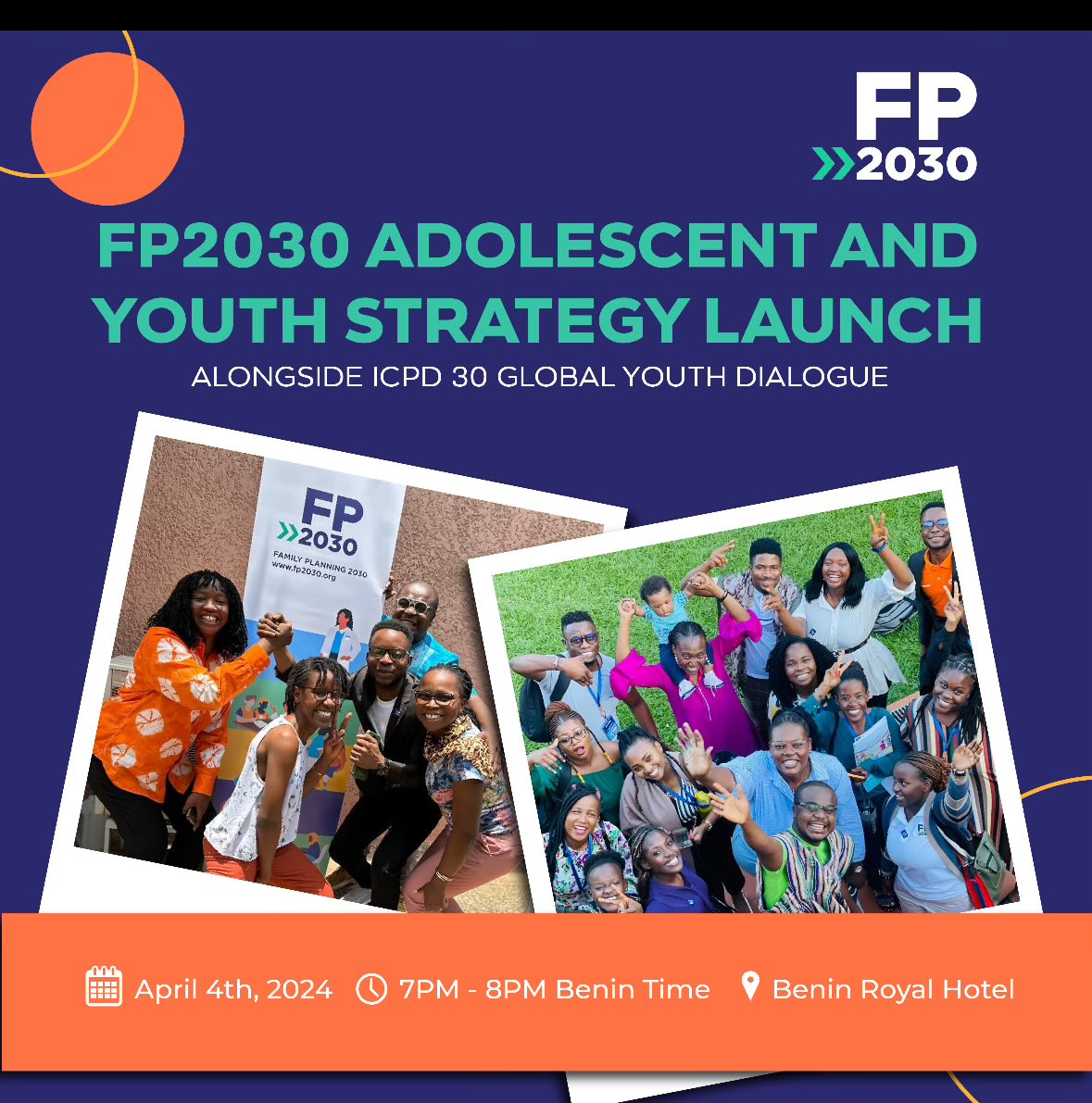 Yesterday we launched our AY strategy in Cotonou in Benin-because we believe that the future is young; and that human centered development includes one’s ability to decide about their reproductive health -now young people; it’s time to work! @FP2030Global @UNFPA @Monica_Kerrigan