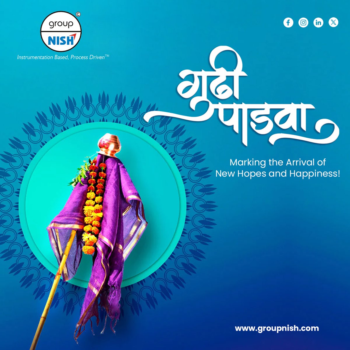 Welcome the dawn of new aspirations and joyous beginnings! 🌅✨ Group Nish extends warm wishes for a Happy Gudi Padwa, marking the arrival of fresh hopes and happiness.

#GroupNIsh #GudiPadwa #gudipadwa #maharashtra #newyear #happygudipadwa #marathinewyear #pune #gudipadwa2024