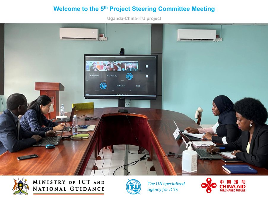 ITU Regional Office in Africa (@ituafrica) on Twitter photo 🚀 The 5th Project Steering Committee meeting for the joint Uganda and ITU project reviewed progress on policy reports and pilot projects. China's MIIT, CAICT, <a href="/MoICT_Ug/">Ministry of ICT&NG</a> , and <a href="/ITU/">Int’l Telecommunication Union</a> convened to appraise progress and contribution of the project to Uganda's digital transformation. 🚀 The 5th Project Steering Committee meeting for the joint Uganda and ITU project reviewed progress on policy reports and pilot projects. China's MIIT, CAICT, <a href="/MoICT_Ug/">Ministry of ICT&NG</a> , and <a href="/ITU/">Int’l Telecommunication Union</a> convened to appraise progress and contribution of the project to Uganda's digital transformation.