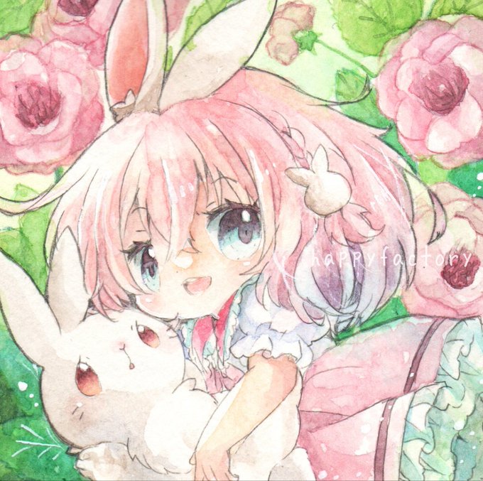 「rabbit girl short sleeves」 illustration images(Latest)