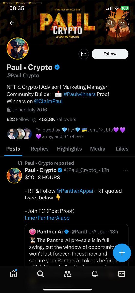 Idk who this was before, but a lot of my moots also still follow this Crypto guy 💀