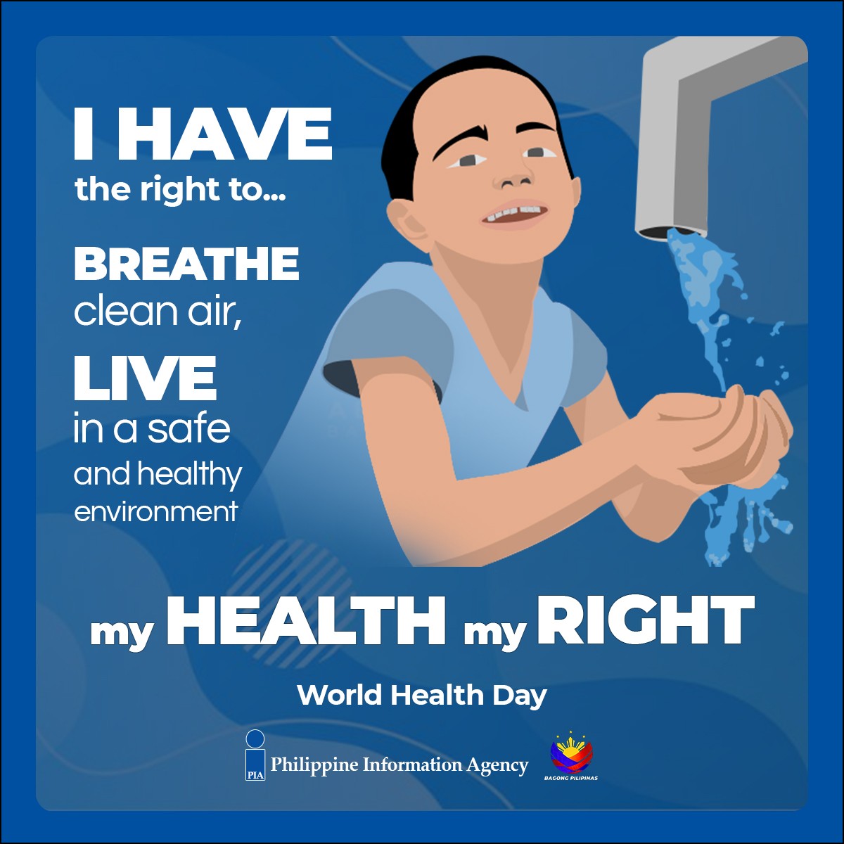 Conflicts and climate change are causing increased threats to global health. This year's #WorldHealthDay highlights that enjoying a healthy life is a right and access to decent healthcare is equally important. Let us join the celebration of our health rights. #BagongPilipinas