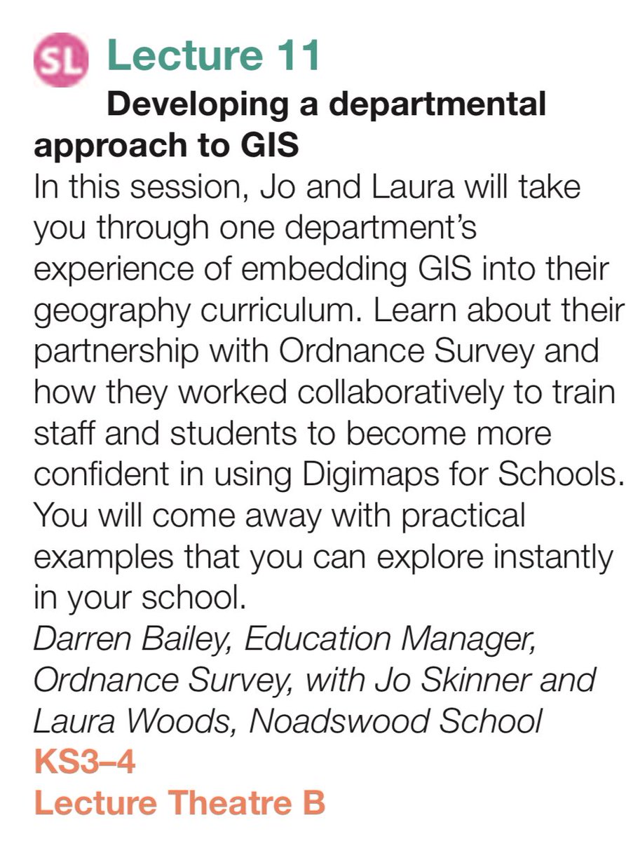 Come and join us today at 3pm in Lecture Theatre B. We will share how we became more confident with #GIS and @Digimap4Schools You will walk away with practical examples you can try out straight away. #GAConf24 @JoSkinn72022724 @OrdnanceSurvey #geographyteacher @Noadswood_Sch
