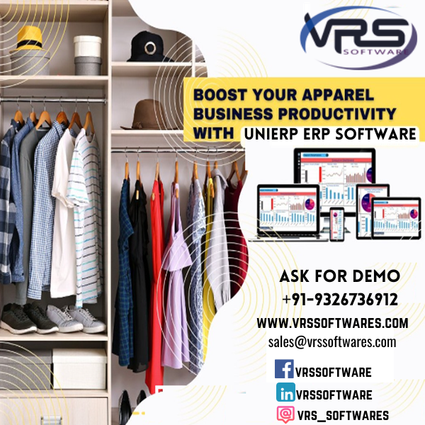 Choose the Best ERP Software for the Textile and Apparel Industry!
For any inquiries, please contact us at sales@vrssoftwares.com
Demo Now: +91-9326736912

Web- vrssoftwares.com/garment-manufa…

#apparelerp #apparelerpsoftware👚 #vrs #ManufacturingERP #manufacturingerp #manufacturingerp