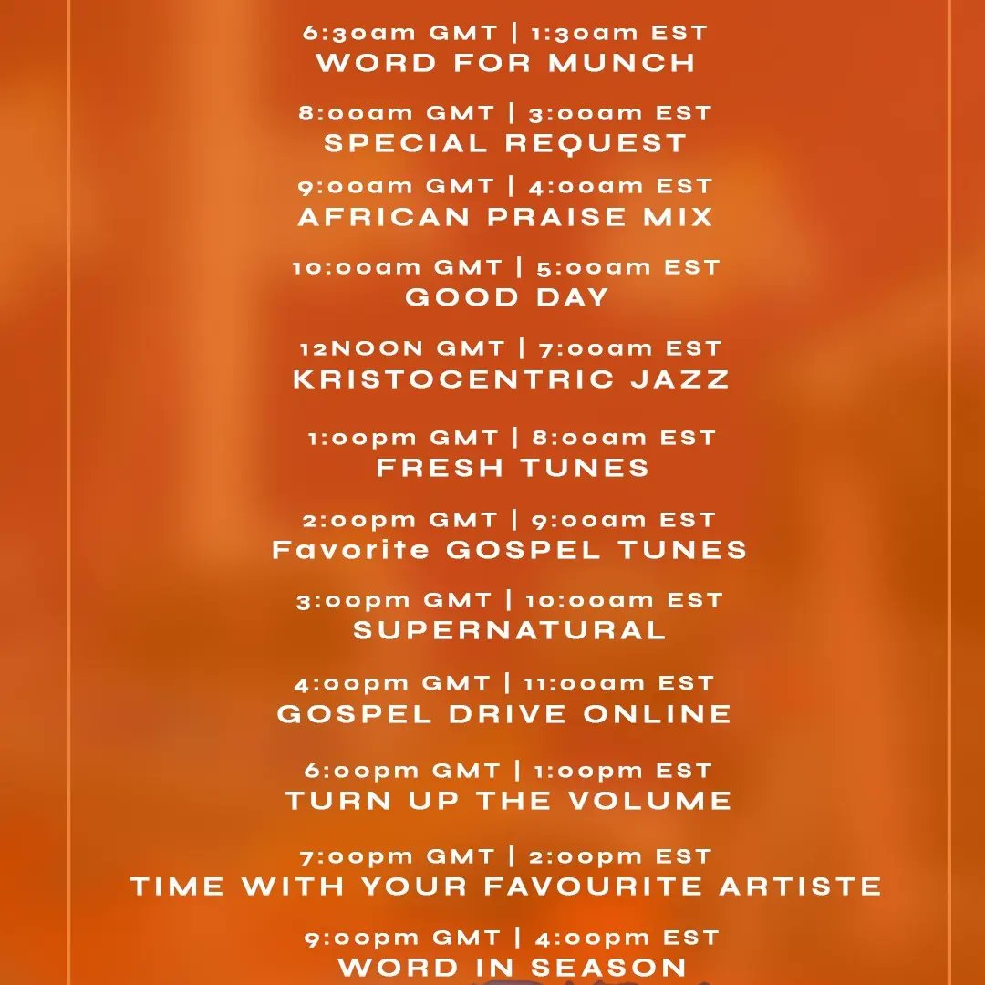 fififolson's tweet photo. #Yep
#Friday
#Specialrequest
#8amGMT
@mhlabahlengs
#TurnUpTheVolume
@gh.djpaloma
#6pmGMT
#7pmGmt
#timewithyourfavouriteartiste
@notribegh
#9pmGMT
#WordInSeason
@sarahjakesroberts
Connect let's fellowship
Listen to @kristocentricstation Via https://t.co/rn1IrZiKNU https://t.co/VynKhMzOCK