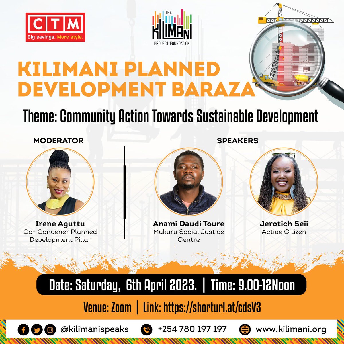 Good morning, don't miss out on this conversation tomorrow about the future of Nairobi. @JerotichSeii @kilimanispeaks