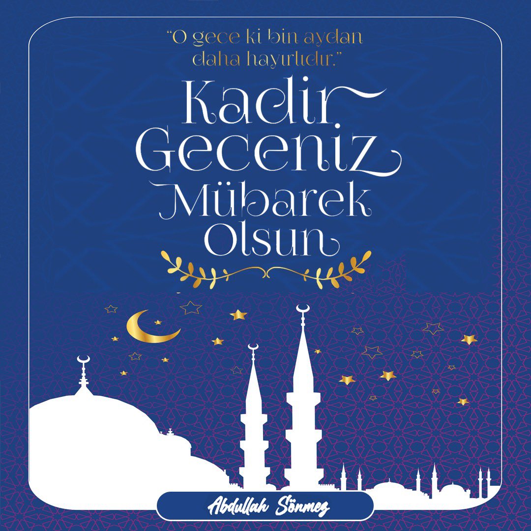 abdullahsnmz07's tweet photo. Bin aydan daha hayırlı #KadirGecesi ülkemize ve milletimize bolluk, bereket ve huzur getirsin.
Rabbim, dualarımızı kabul eylesin. 

Cumamız ve Kadir Gecemiz Mübarek Olsun.

#hayırlıkandiller
#hayırlıcumalar
#hayırlıramazanlar https://t.co/pJUla3mAl5