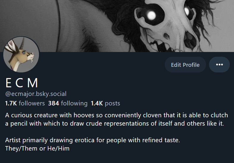 Periodic reminder that i am more active on bsky now, and that's the social where i post my art (I'm sure nearly everyone who wants to know this already knows, but hey, even if there's one person who would be pleased to discover this it's worth it!)
