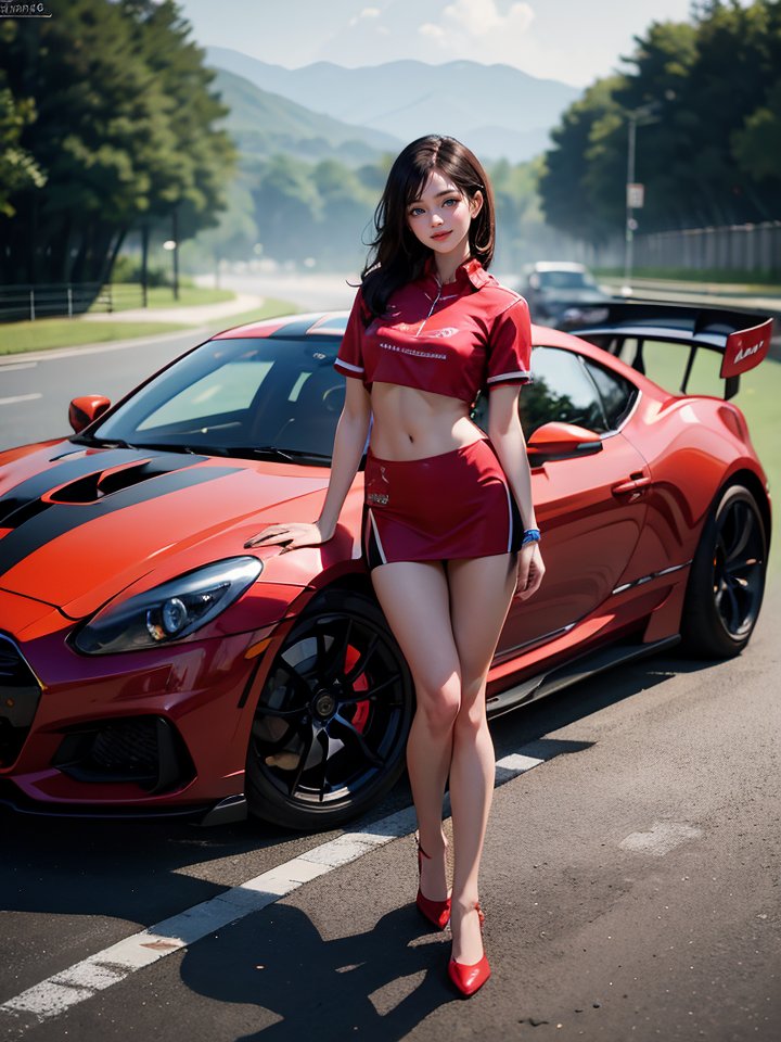 香车美女
Car & Beauty

張曉婷 (Alice Zhang)
#AIphoto #AIart #Aigirl #sportcar #car #racequeen #showgirls