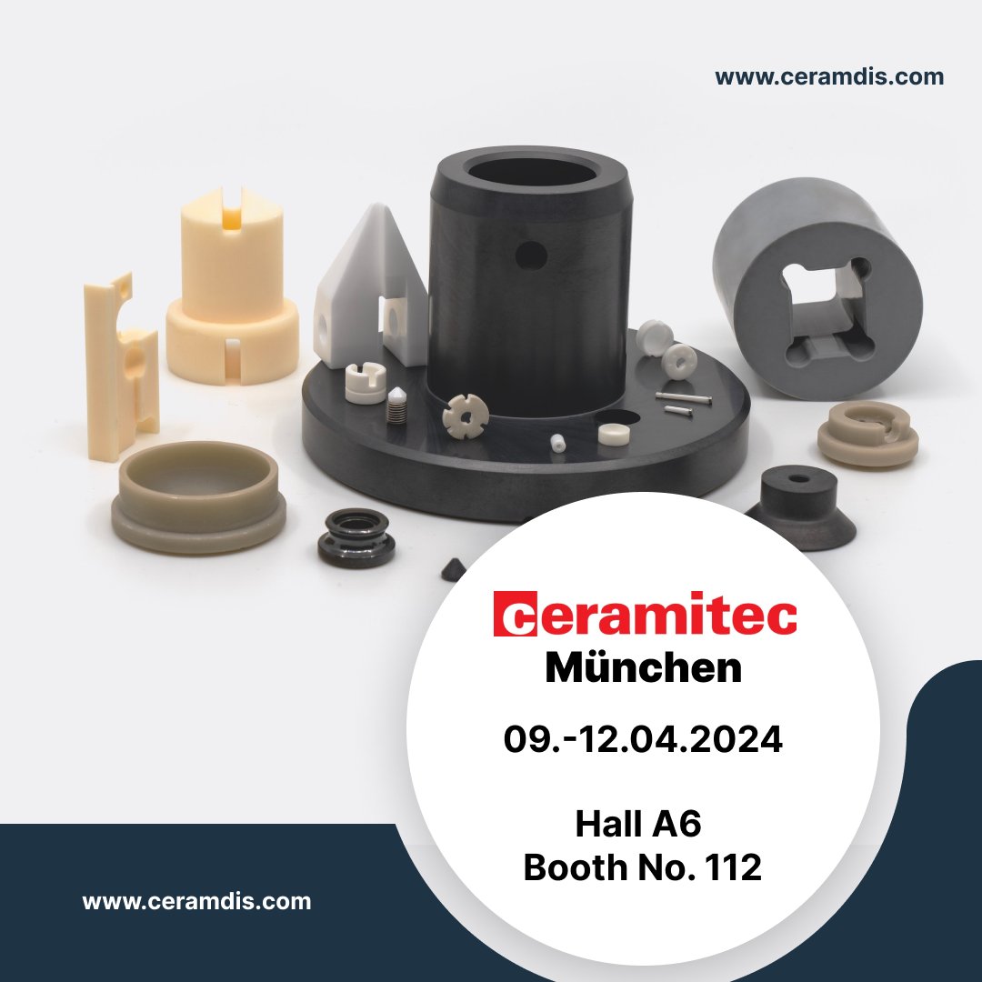 We're thrilled to announce that Ceramdis will be exhibiting at Ceramitec Munich April 9-12, 2024! 

Hall A6, Booth No. 112

#Ceramdis #Ceramitec2024 #Ceramics #Innovation #SustainableManufacturing #TechnicalCe ceramdis.com/en/contact/con…