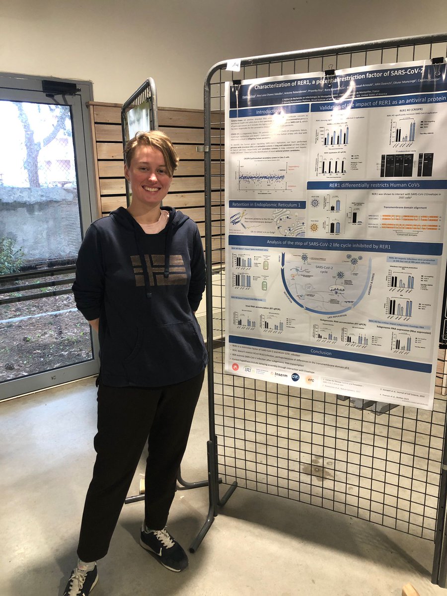 To all scientists attending the @clubexoendo meeting in Sète, don't miss Elodie Bishop's poster presentation (#14)! Elo is an enthousiastic 2nd year PhD student from my team @IRIM_life and she works on a novel inhibitor of SARS-CoV-2 replication