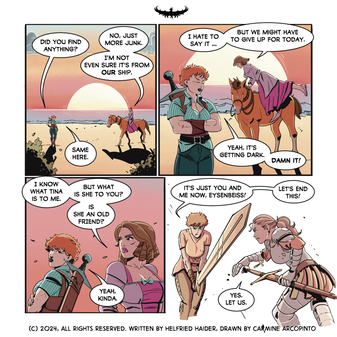 521 - What happens on the battlefield ...
... gets talked about in taverns all over the land.
#webcomics