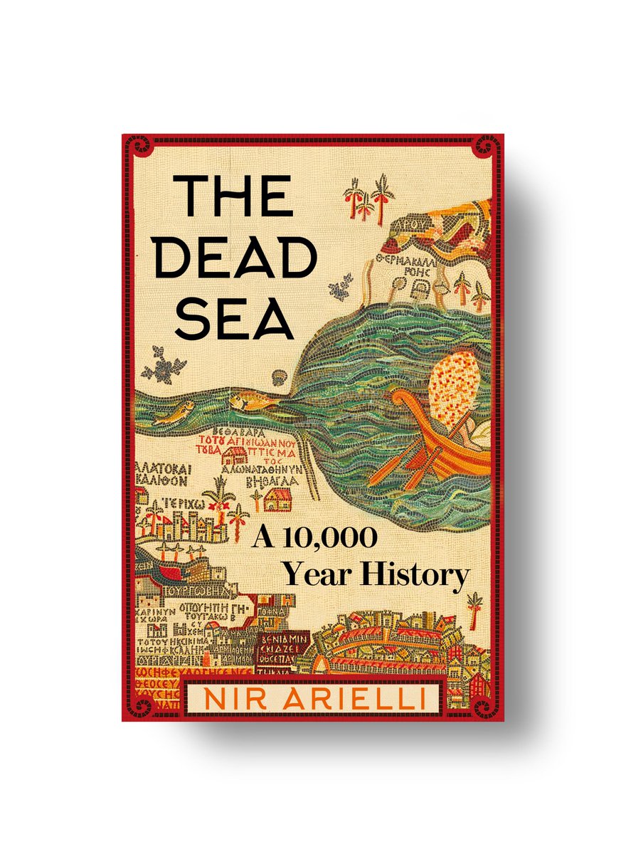 My upcoming book with @YaleBooks now has a front cover! Due to come out in January 2025, it traces the human history of the #DeadSea from the Neolithic to the present. Huge thanks to @jo_godfrey and the design team at YUP.