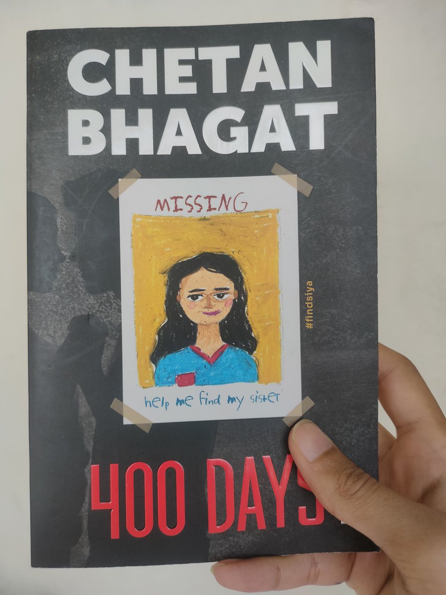 this book is a beautiful concoction of everything that a novel must possess. 400 days by @chetan_bhagat is undoubtedly unputdownable.