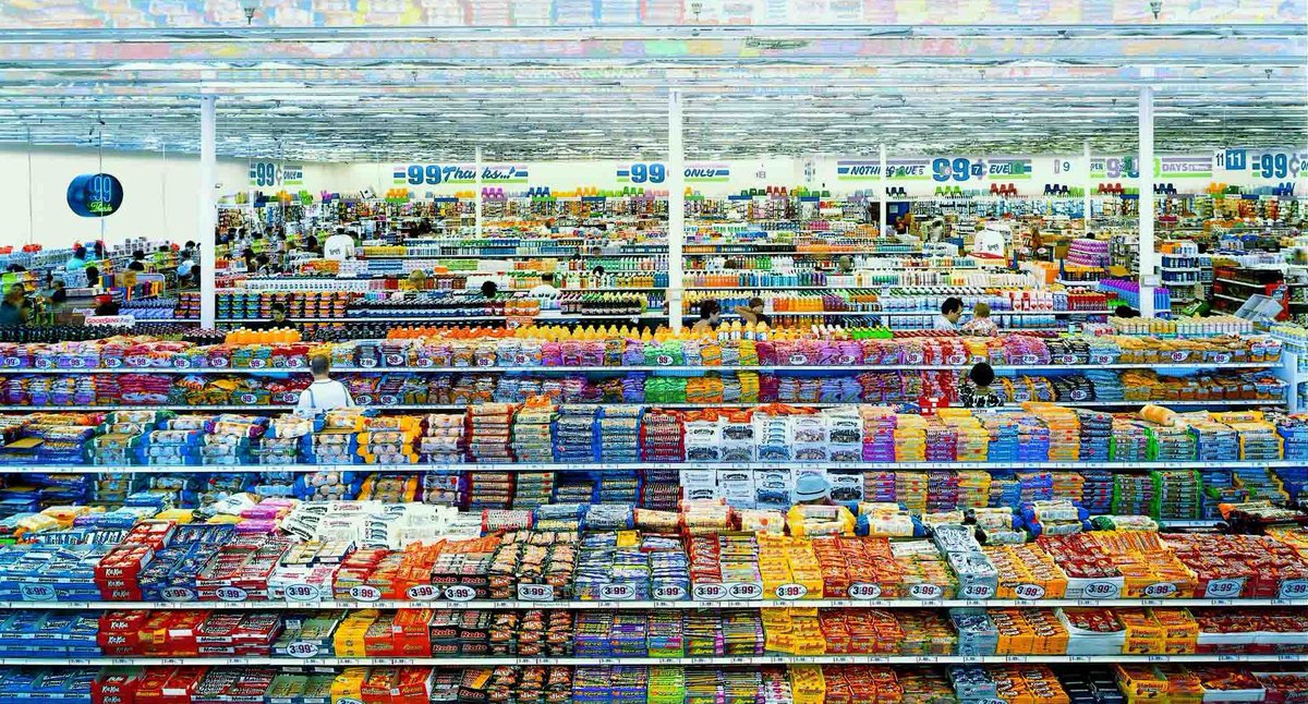 The demise of 99 Cent Only is notable as it was the source of one of the most iconic retail photos of all time courtesy of Andreas Gursky