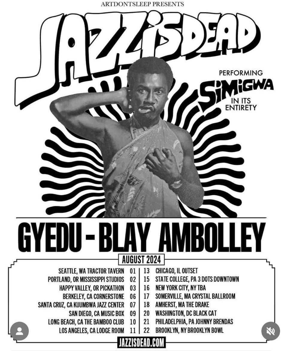 Gyedu-Blay Ambolley and his Sekondi Band International says 'America get ready for this musical invasion from Ghana, West Afrika.'
