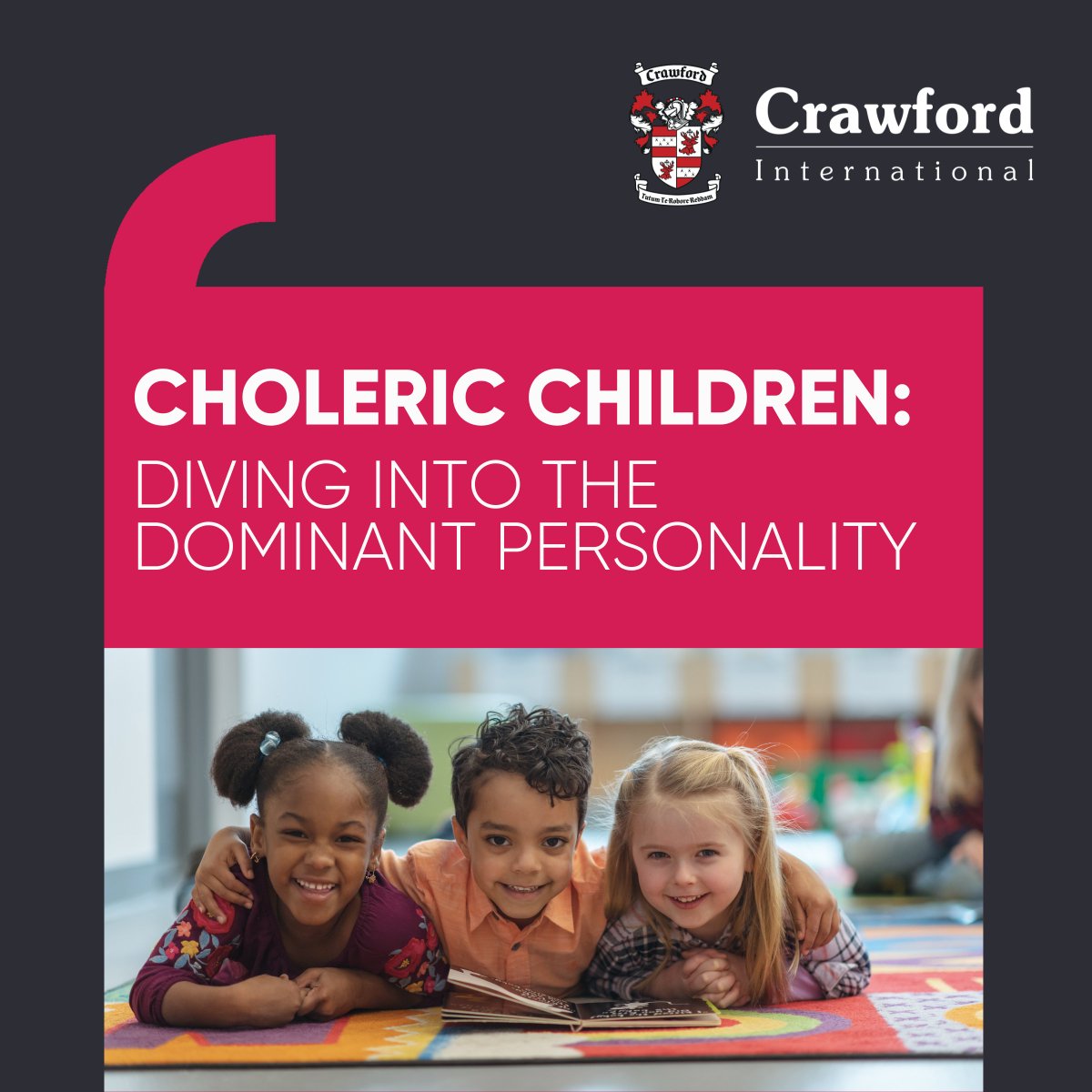 Have you ever wondered what it means when a child has a temperament?  In today's blog post, we will be looking at choleric children and understanding their personality type.

Read more here: crawfordinternational.co.za/blog/choleric-…
#CrawfordInternational #Blog