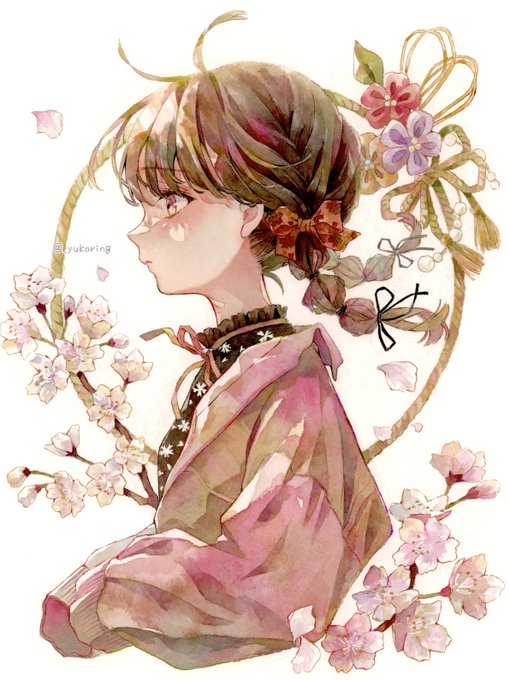 「branch petals」 illustration images(Latest)｜4pages