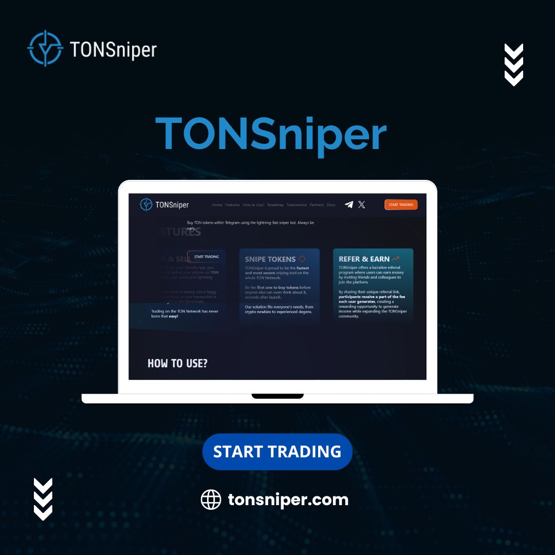 tonsniperbot's tweet photo. GM #Crypto Fam 🌞☕

TonSniper: Your go-to tool for the Ton blockchain! 

Whether you're a pro or just starting out, our beta version has you covered with advanced functionalities.

Join us in shaping the future of the Ton blockchain with TonSniper.
https://t.co/6oLldYtY9F https://t.co/HKOshvK4w6