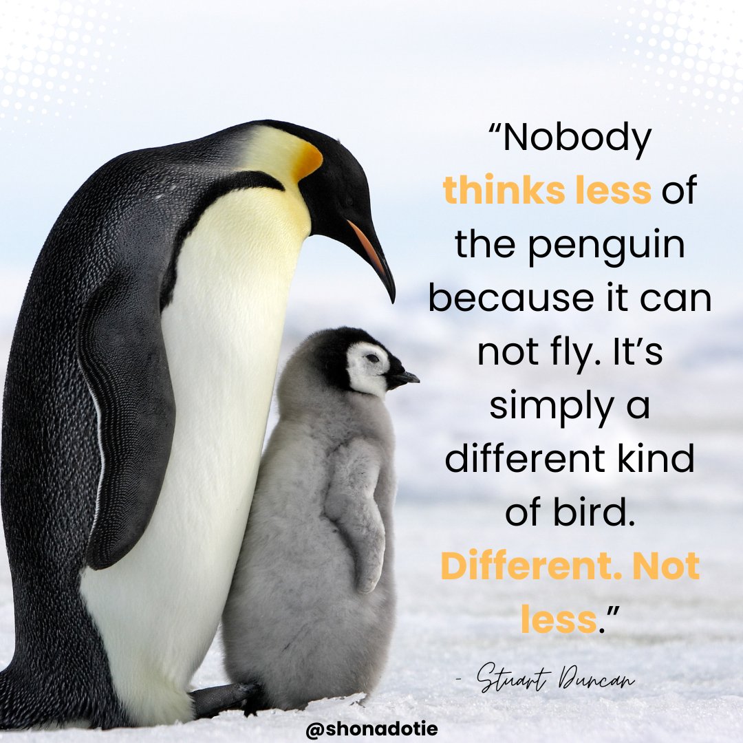 Life would get pretty boring if we were all the same! Embrace and own your authenticity 🐧