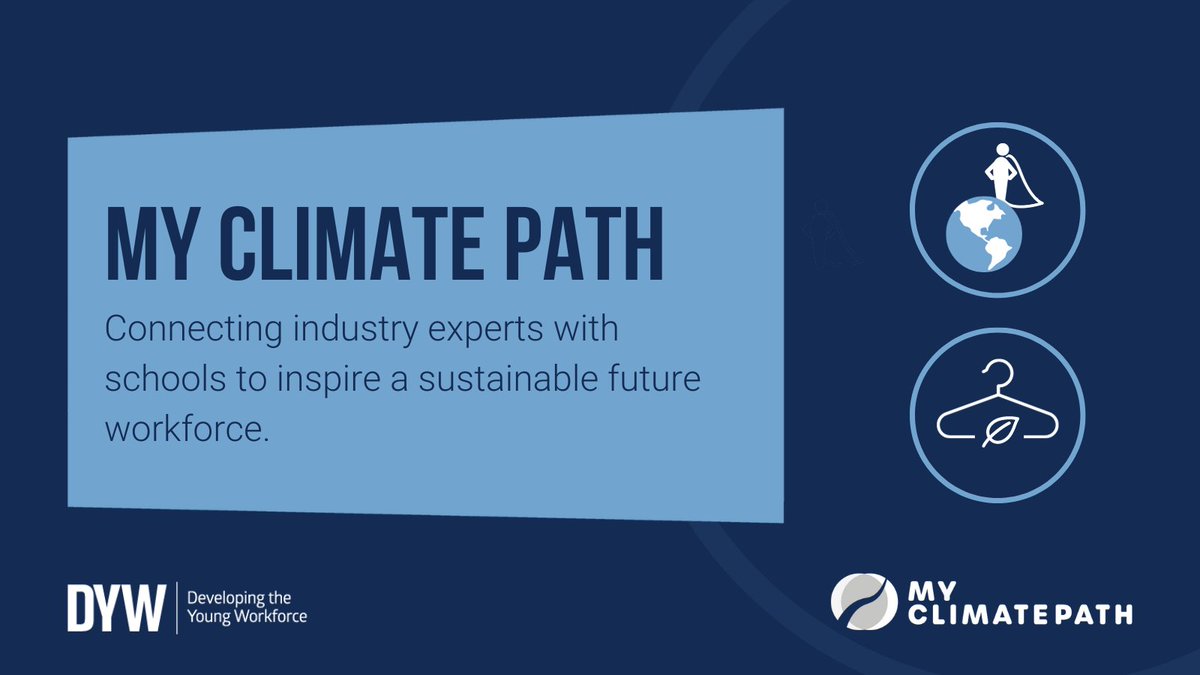 My Climate Path connects employers and industry experts with schools to inspire young people to create a sustainable future workforce. Learn more about how you can get involved in the Climate Heroes and My Fashion Path programmes: ow.ly/APzC50QY7it #MyClimatePath #DYWScot