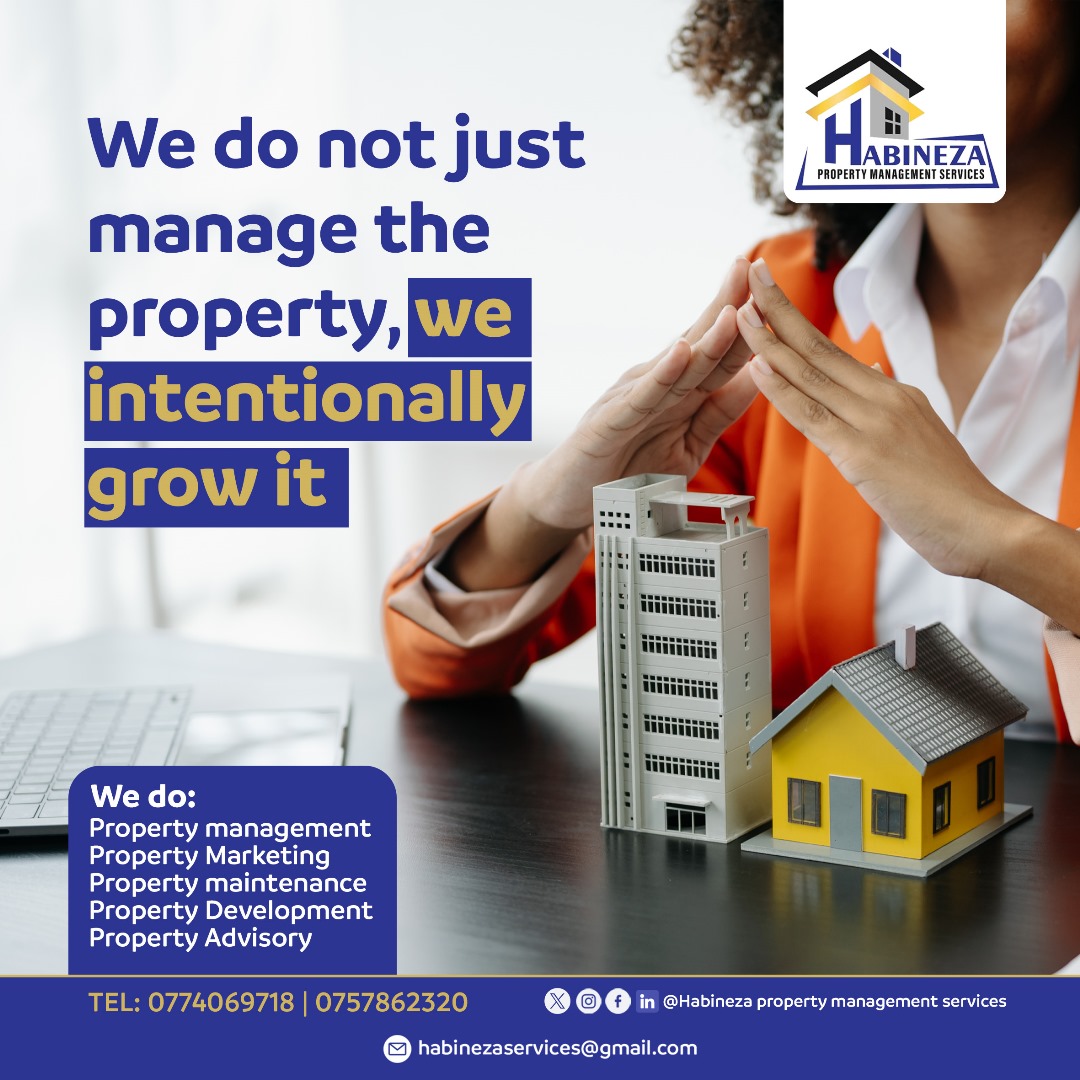 Habinezaservice's tweet photo. "We don't just manage the property, we intentionally grow it". When you grow we grow, that's why we make sure your building gives you the best revenue rates.
For more information, contact us on; 0774069718 / 0757 862320

#propertymanagement #hpms #uganda #housing #realestate https://t.co/XC8WHiPT6U