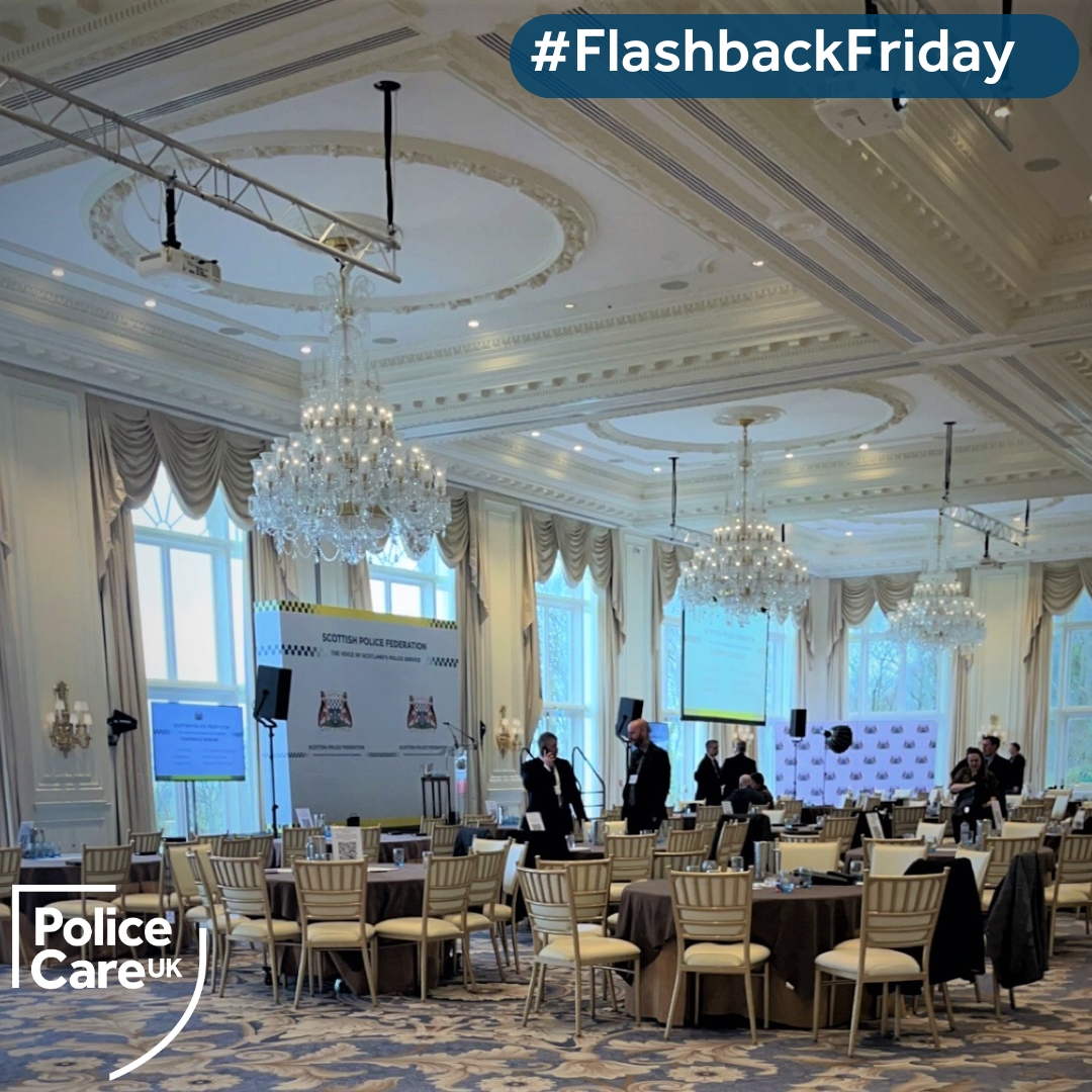 This week's #FridayFlashback reflects on last year's Scottish Police Federation Conference held in the Donald J Trump Ballroom at Trump Turnberry Hotel in March. For more info, visit policecare.org.uk. #FlashbackFriday #MentalHealthMatters #policefamily #police #charity