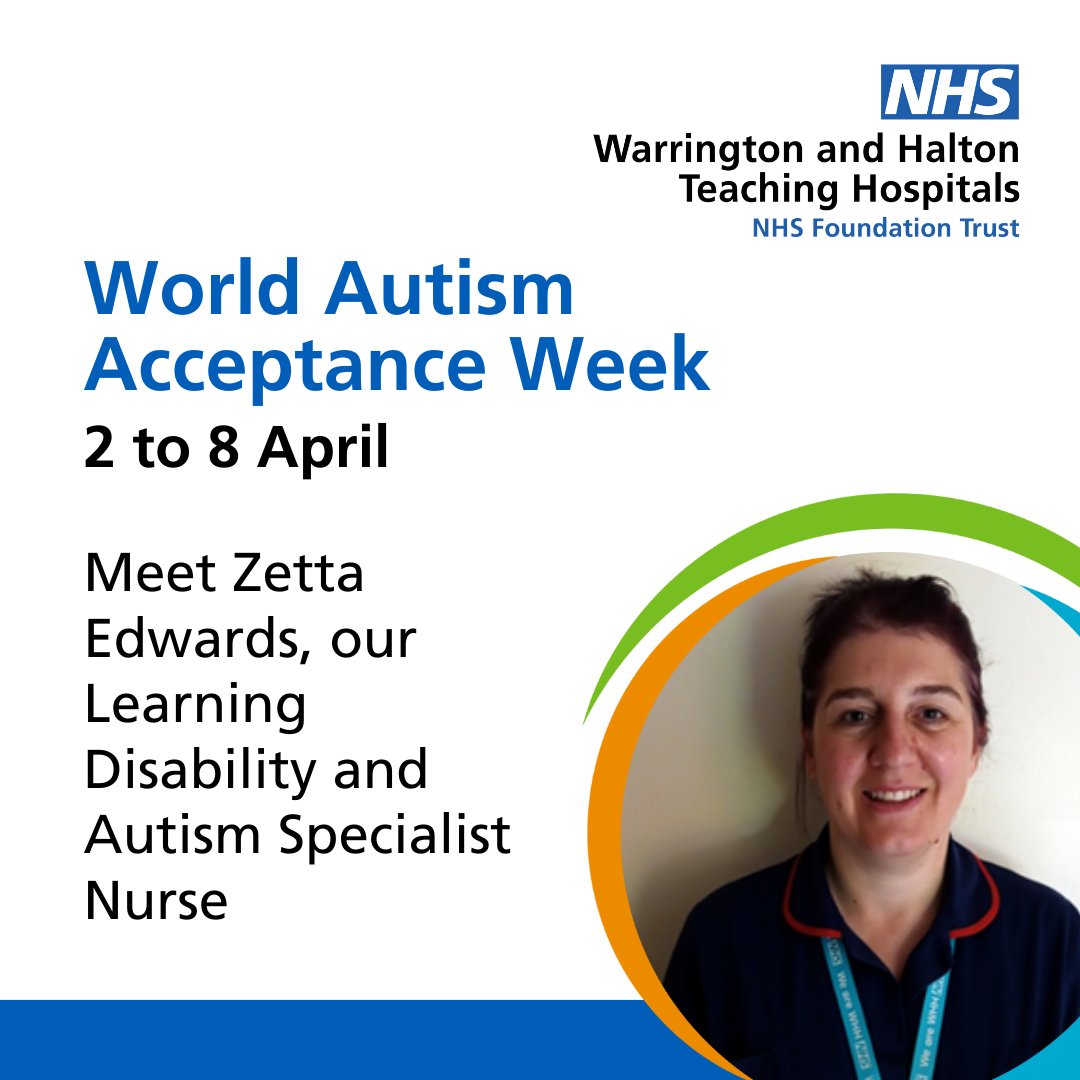 This week is World Autism Acceptance Week and Zetta Edwards, our Learning Disability and Autism Specialist Nurse for the Trust, will be sharing how she provides support to individuals diagnosed with learning disabilities and / or autism.

Read more here🔽
ow.ly/eA3V50R3jYb