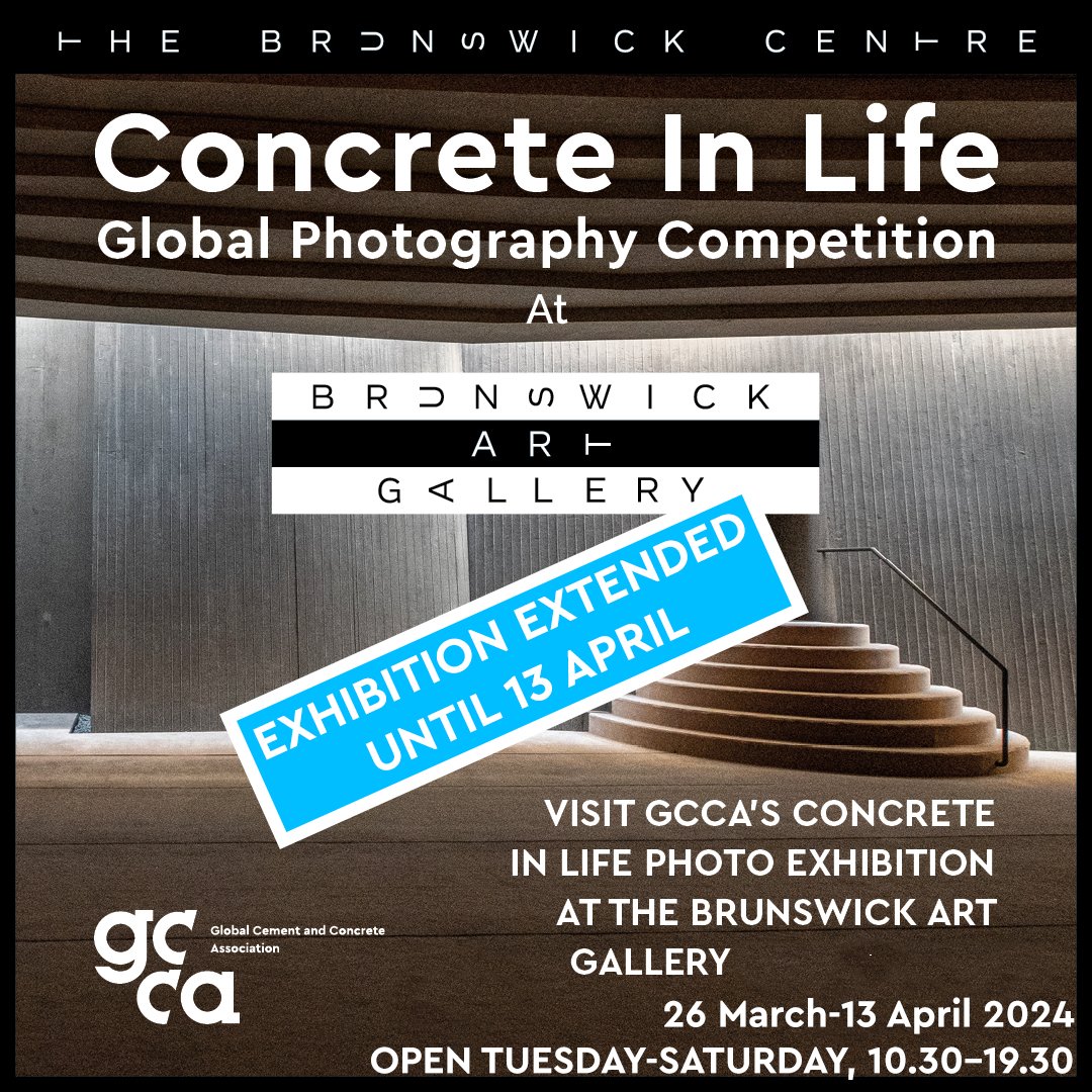 DON'T MISS OUT! Visit our live exhibition at The Brunswick Art Gallery in London 26 March-13 April! Our exhibition celebrates 5 years of #ConcreteInLife with a selection of photos from the 5 years of our competition. 😍📸 brunswickartgallery.co.uk #ArtGallery #LondonArtGallery