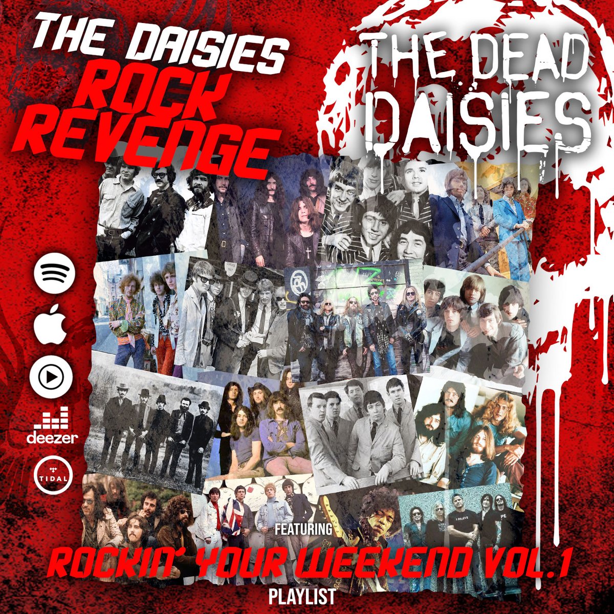 It’s time for a Rockin' Weekend!!🤘🚀🤘 We put this playlist together for you to enjoy!🏋️‍♂️😎 Crank it up & stream these classic 60’s hits!⚡🚀⚡ thedeaddaisies.com/daisies-rock-r… #TheDeadDaisies #TheDaisiesRockRevenge #RockinYourWeekend #Playlist #Spotify #AppleMusic #YouTubeMusic #Deezer…
