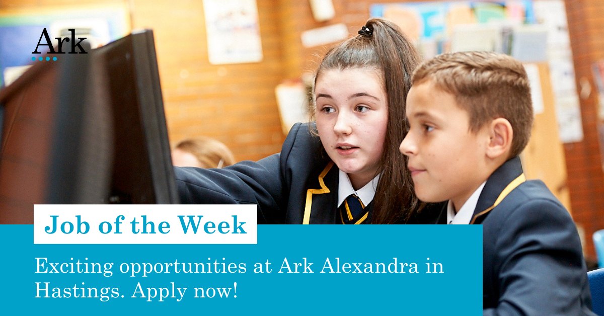 📢JOB OF THE WEEK📢 Great new opportunities at @Alexandra_Ark in Hastings. Looking for Head of Physics and Teachers of MFL, English, Maths and Science to join the school on their exciting rapid upward trajectory. Apply now! tinyurl.com/4yn4ffdh