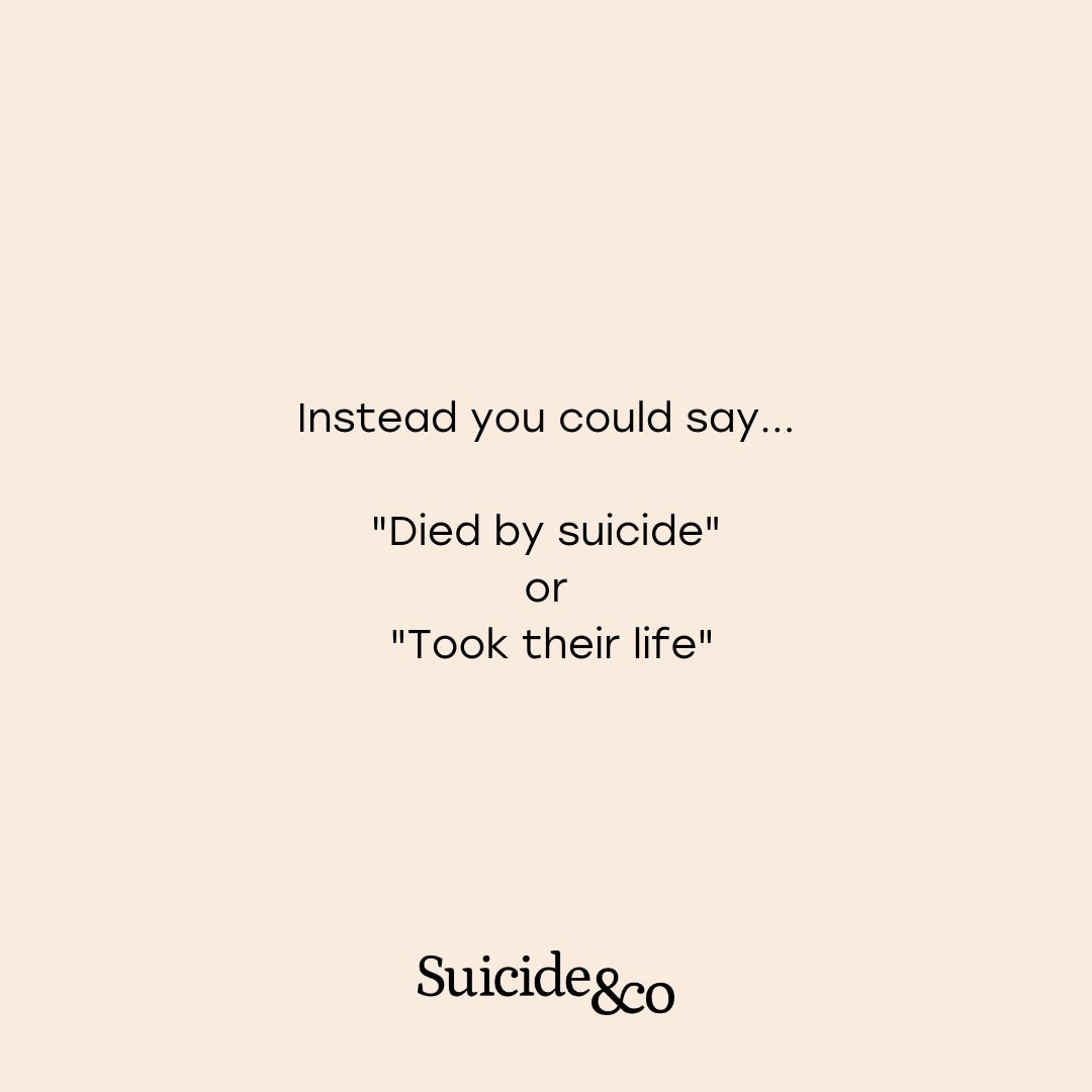 Our following has grown over the last year, and so we wanted to reshare one of our most important posts about language. We need to stop using the word 'committed' when talking about suicide. Share this post to help us bring more awareness to this topic and create the change.