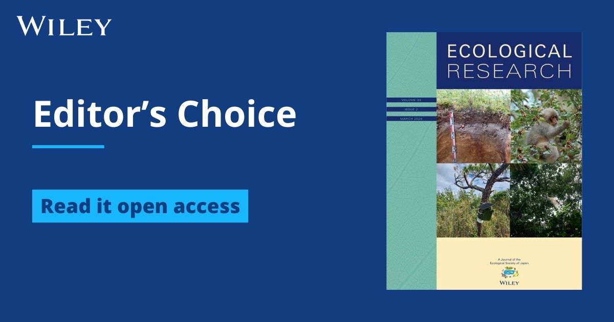 🏆 Award-winning #EditorsChoice article from @EcologicalRes: 'Limited theoretical and empirical evidence that response diversity determines the resilience of ecosystems to environmental change,' available #OpenAccess. Read now: ow.ly/ijzg50R8Vu6 @SamRPJRoss