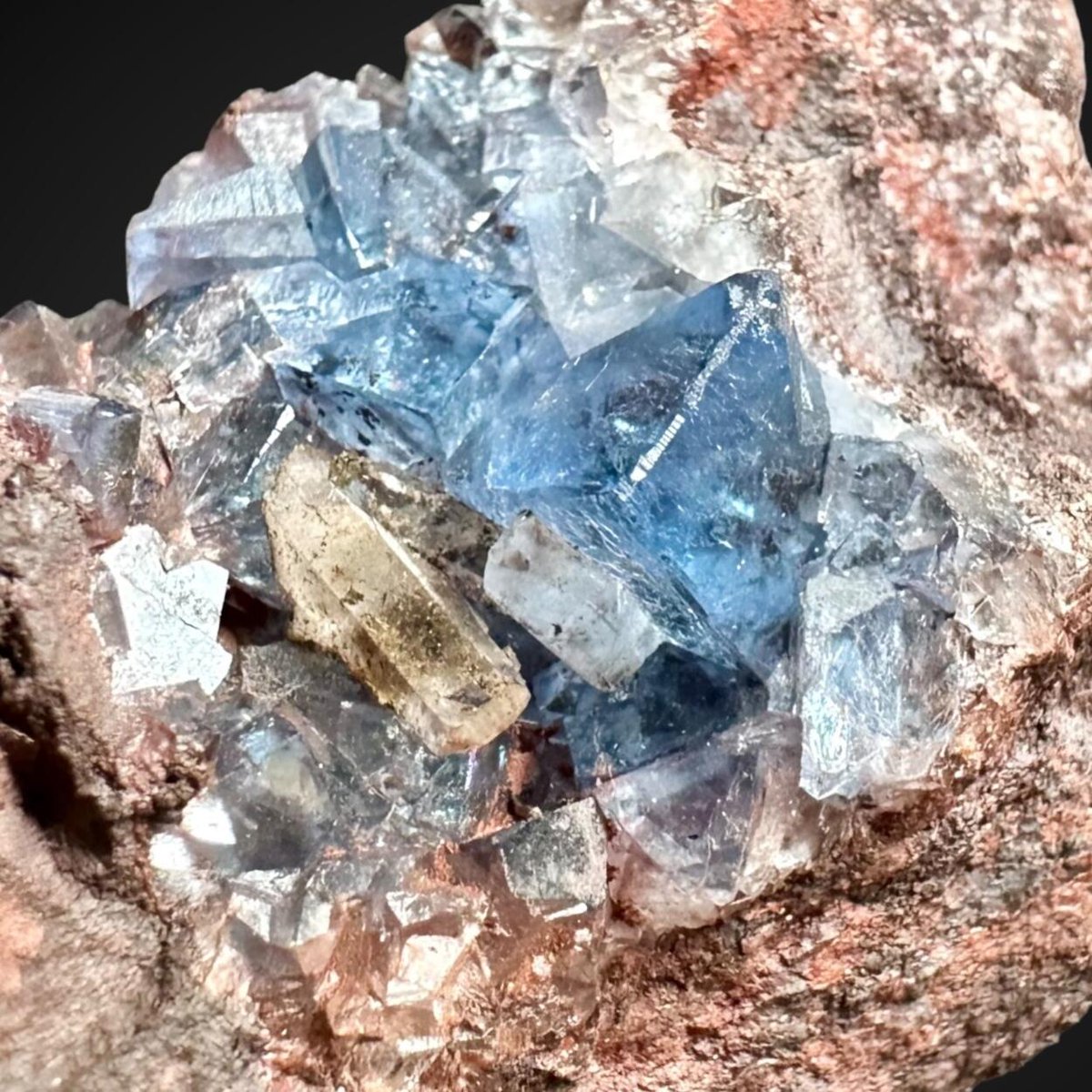 Blue Fluorite/Calcite Ullcoats Mine, Egremont, Copeland, Cumbria, England, UK