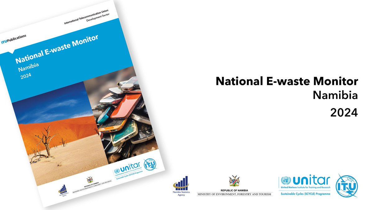 Delighted to launch the National E-waste Monitor for Namibia 🇳🇦. It is an informative and valuable tool for monitoring #eWaste generated in Namibia and will help inform policy and decision-making on this significant environmental issue. itu.int/pub/D-GEN-E_WA…